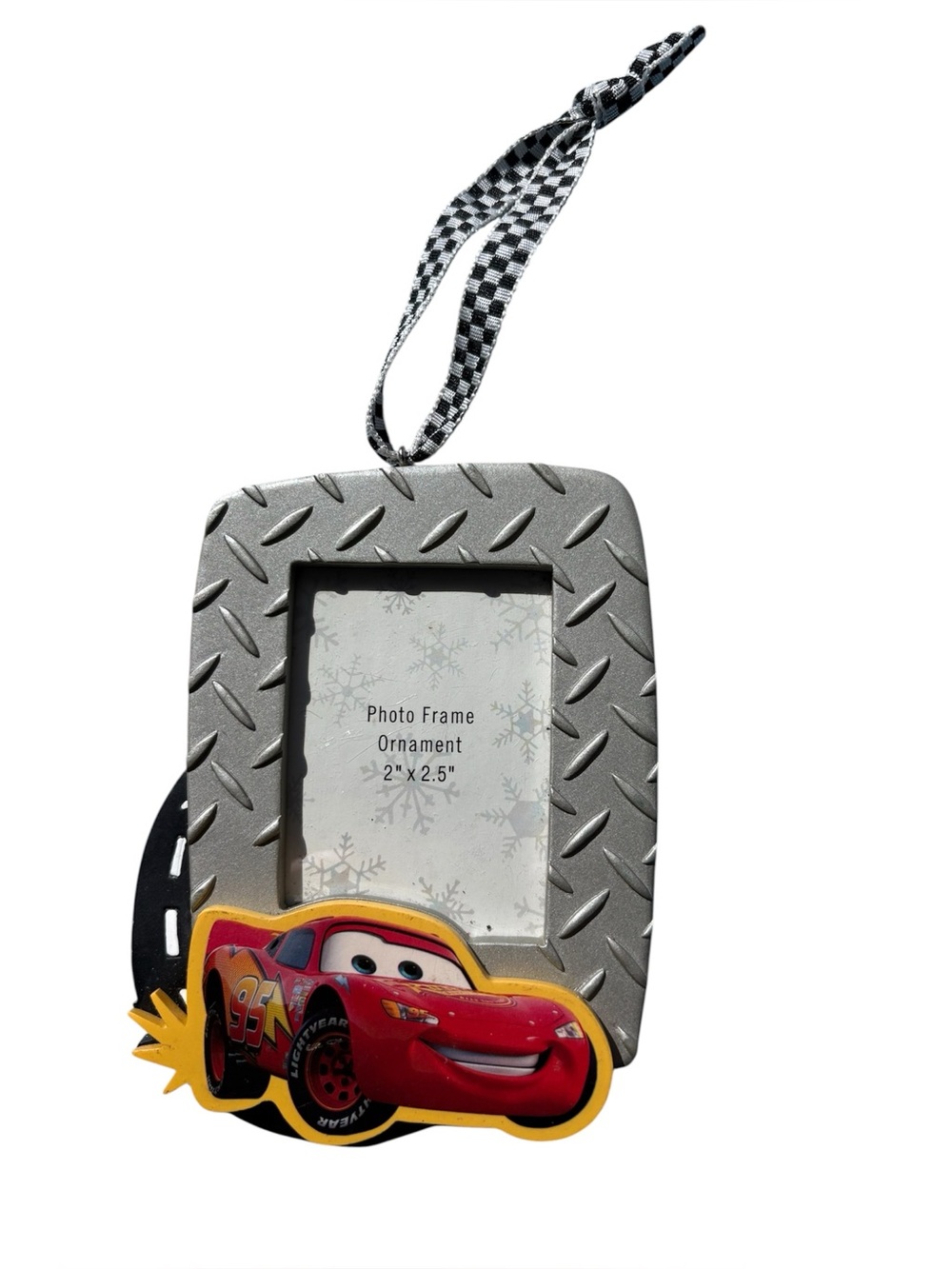 Disney Pixar Lightning McQueen Cars Photo Frame Kids Christmas Holiday Ornament
